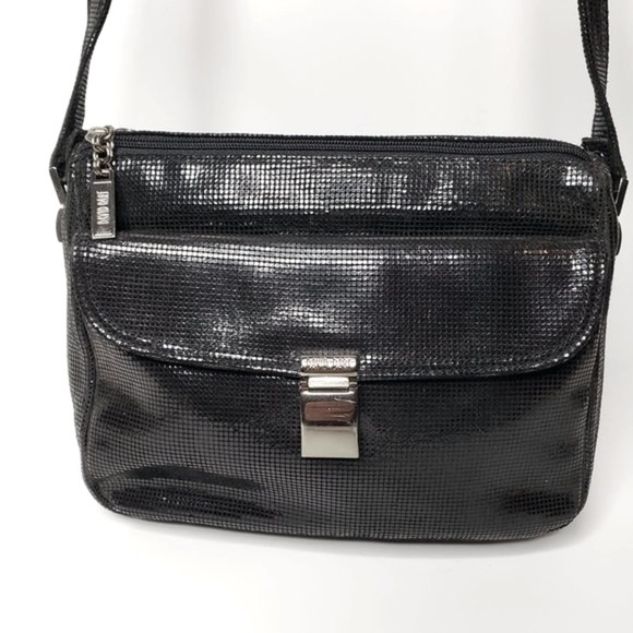 David Dart Black Box Suede Finish Crossbody Purse - Picture 2 of 11